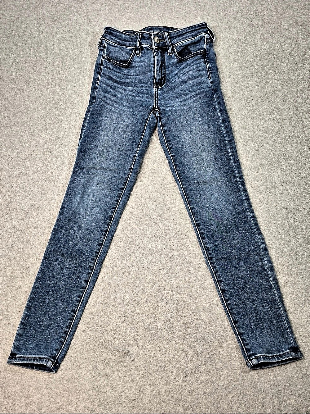 American Eagle Next Level Stretch High Rise Jeggings Short Jeans Size 2
